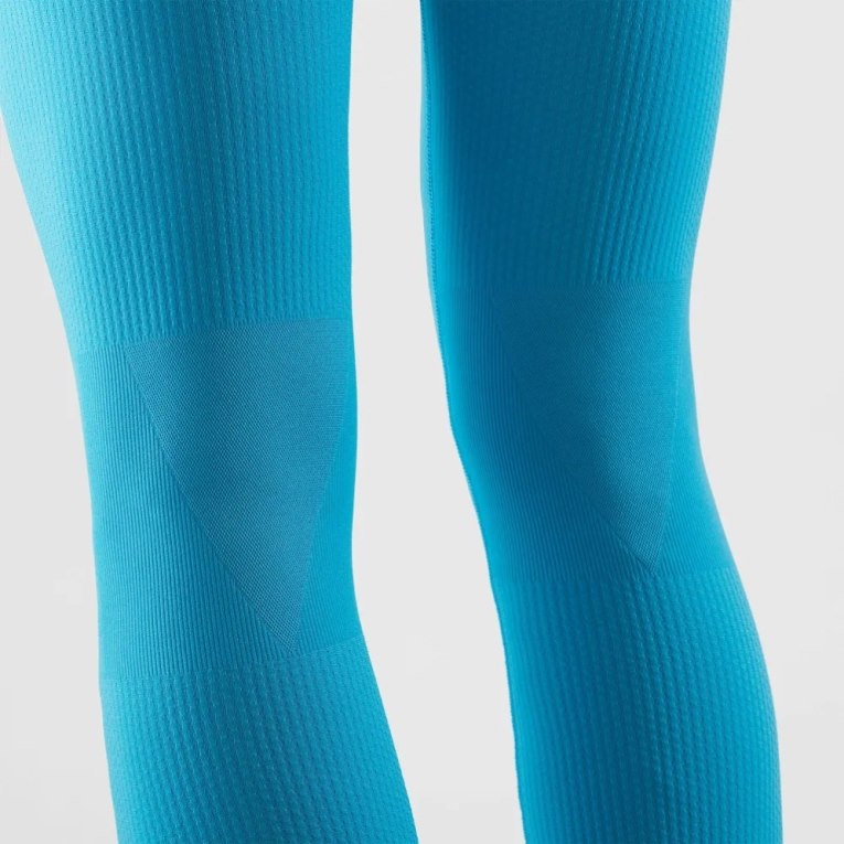 Calça Legging Salomon Essential Seamless Masculino Turquesa | PT O82679